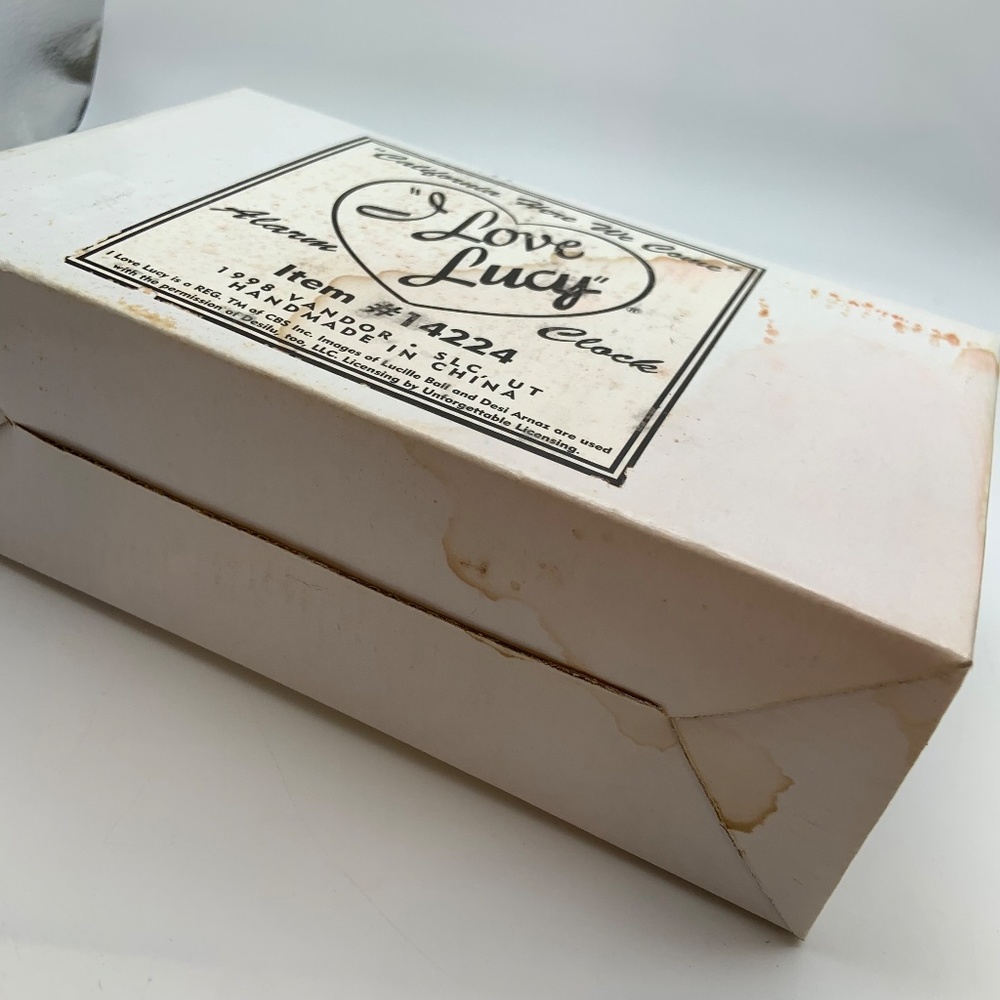 Vintage I Love Lucy California Here We Come Alarm Clock Light Wear Damaged Box - Picture 16 of 17